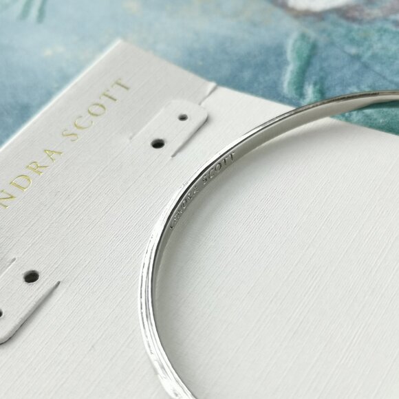 Kendra Scott Arden Silver White Crystal Cuff Bracelet - Picture 3 of 3